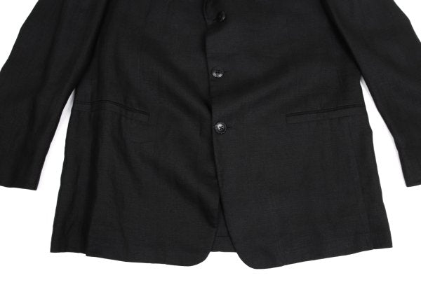 GIANNI VERSACE Medusa Lining Linen Jacket Charcoal Size 56