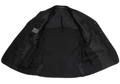 GIANNI VERSACE Medusa Lining Linen Jacket Charcoal Size 56