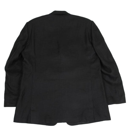 GIANNI VERSACE Medusa Lining Linen Jacket Charcoal Size 56