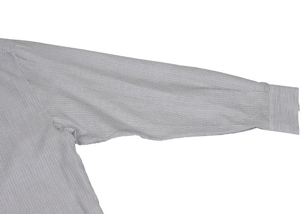 GIANNI VERSACE Pindot Stripe Woven Long Shirt White Size 52