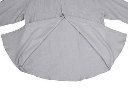 GIANNI VERSACE Pindot Stripe Woven Long Shirt White Size 52