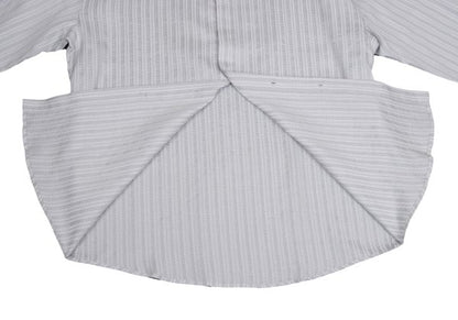 GIANNI VERSACE Swirl Stripe Woven Shirt White Gray Size 52