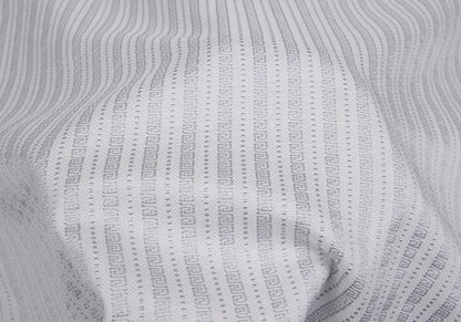 GIANNI VERSACE Swirl Stripe Woven Shirt White Gray Size 52