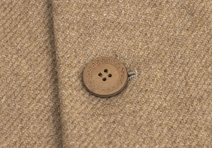 GIANNI VERSACE Suede Panel Wool Jacket Beige Size 56