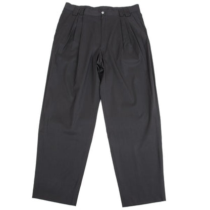 GIANNI VERSACE Wool Silk Blend Pleated Pants Gray Size 54