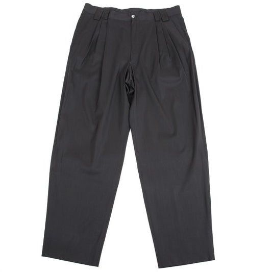 GIANNI VERSACE Wool Silk Blend Pleated Pants Gray Size 54