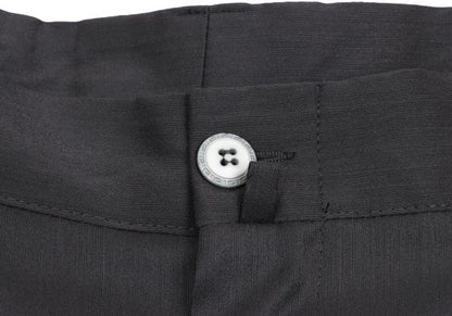 GIANNI VERSACE Wool Silk Blend Pleated Pants Gray Size 54