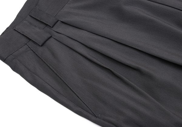GIANNI VERSACE Wool Silk Blend Pleated Pants Gray Size 54