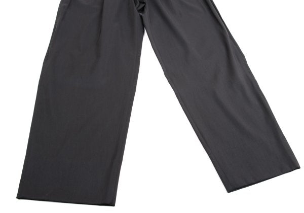 GIANNI VERSACE Wool Silk Blend Pleated Pants Gray Size 54