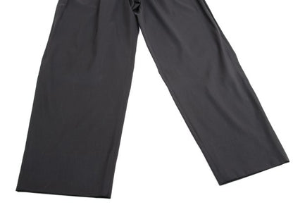 GIANNI VERSACE Wool Silk Blend Pleated Pants Gray Size 54