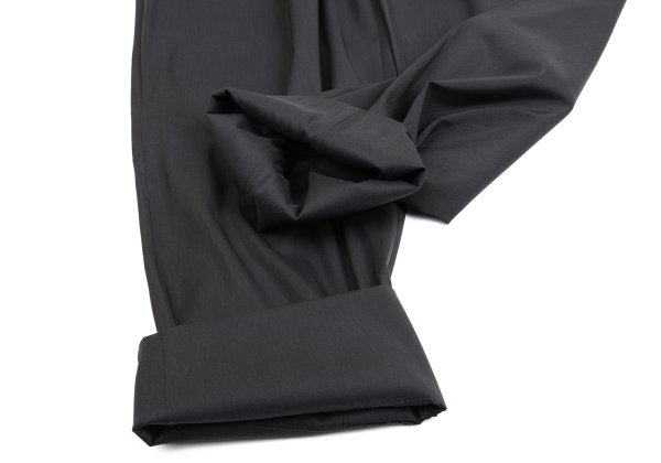 GIANNI VERSACE Wool Silk Blend Pleated Pants Gray Size 54