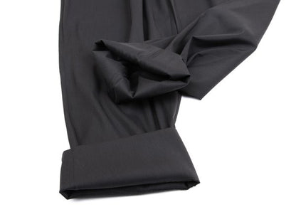 GIANNI VERSACE Wool Silk Blend Pleated Pants Gray Size 54