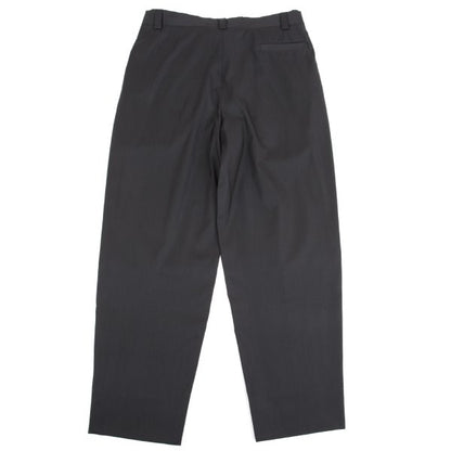 GIANNI VERSACE Wool Silk Blend Pleated Pants Gray Size 54
