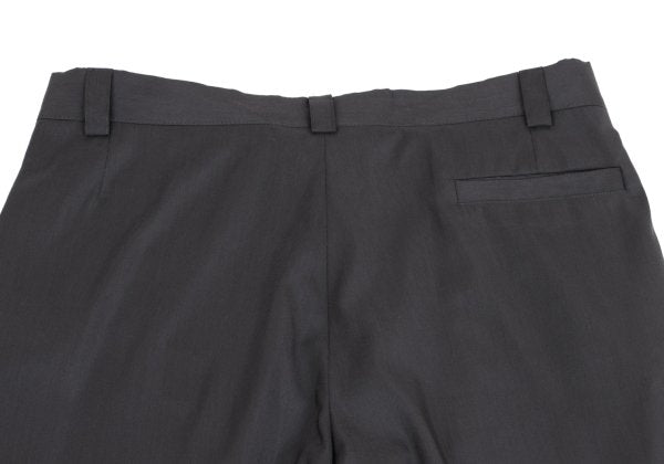 GIANNI VERSACE Wool Silk Blend Pleated Pants Gray Size 54