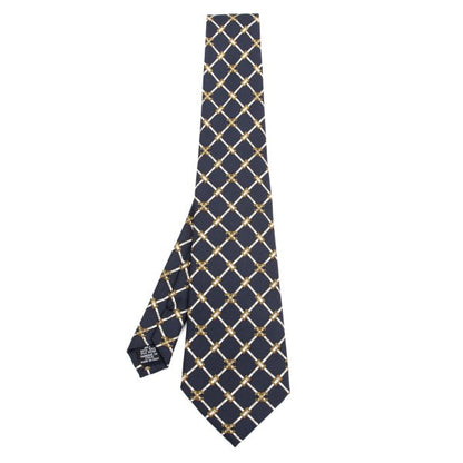 CHANEL Silk CC Mark Chain Print Tie Multi Size F