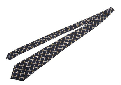 CHANEL Silk CC Mark Chain Print Tie Multi Size F