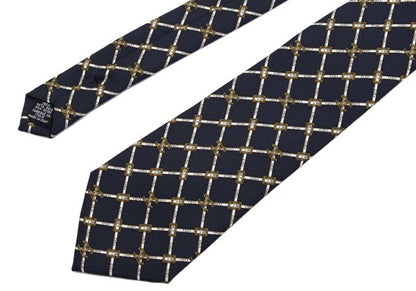 CHANEL Silk CC Mark Chain Print Tie Multi Size F