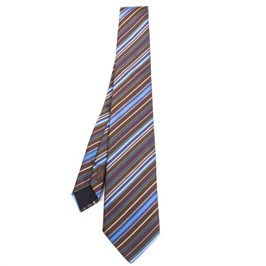 HERMES Multi-Stripe Jacquard Silk Tie