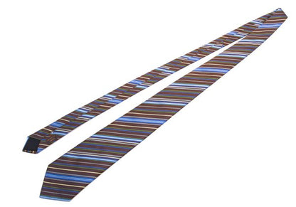 HERMES Multi-Stripe Jacquard Silk Tie
