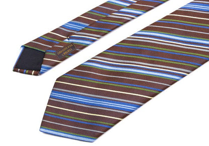 HERMES Multi-Stripe Jacquard Silk Tie