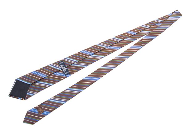HERMES Multi-Stripe Jacquard Silk Tie