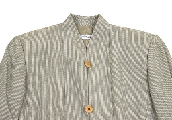 EMPORIO ARMANI Rayon Stripe Weave Jacket Gray Size 40