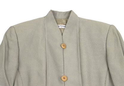 EMPORIO ARMANI Rayon Stripe Weave Jacket Gray Size 40