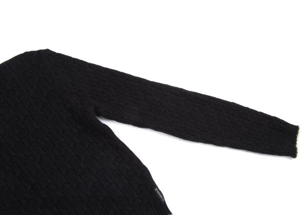 ARMANI JEANS Angora Wool Blend Knit Black Grey Size 38