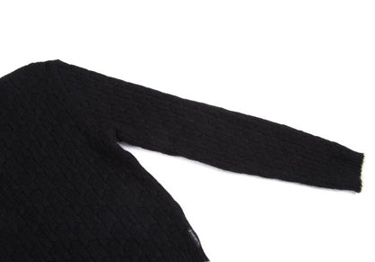 ARMANI JEANS Angora Wool Blend Knit Black Grey Size 38