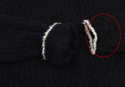 ARMANI JEANS Angora Wool Blend Knit Black Grey Size 38