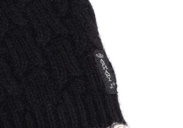ARMANI JEANS Angora Wool Blend Knit Black Grey Size 38