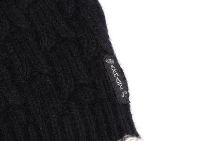 ARMANI JEANS Angora Wool Blend Knit Black Grey Size 38