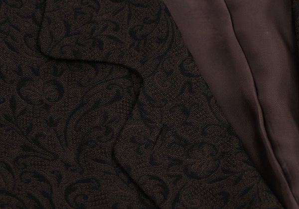 HIROKO KOSHINO pret a porter Botanical Jacket Brown Size M