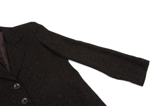 HIROKO KOSHINO pret a porter Botanical Jacket Brown Size M