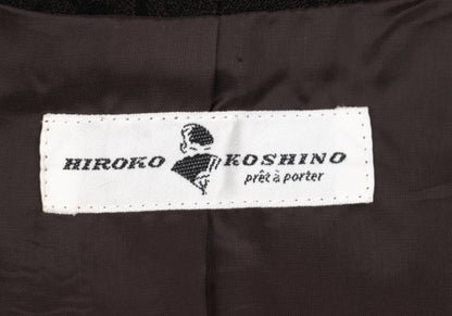 HIROKO KOSHINO pret a porter Botanical Jacket Brown Size M