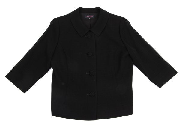 YUKI TORII Poly Check Weave Jacket Black Size 13