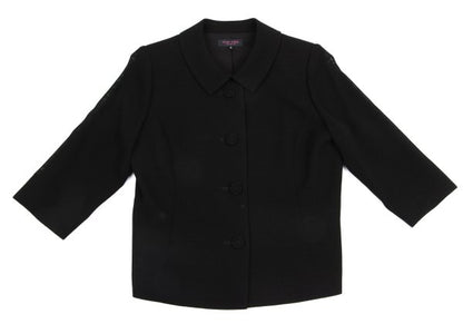 YUKI TORII Poly Check Weave Jacket Black Size 13