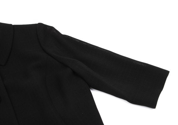 YUKI TORII Poly Check Weave Jacket Black Size 13