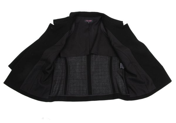 YUKI TORII Poly Check Weave Jacket Black Size 13