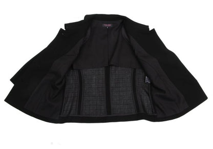 YUKI TORII Poly Check Weave Jacket Black Size 13