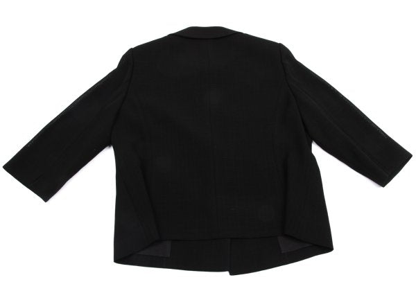 YUKI TORII Poly Check Weave Jacket Black Size 13