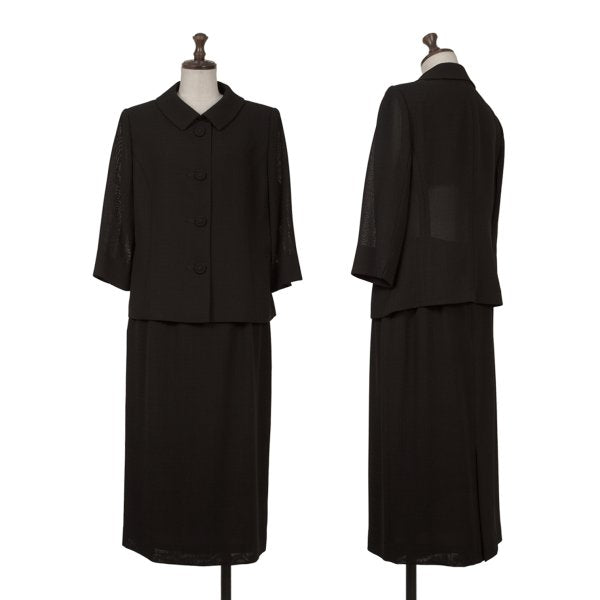 YUKI TORII Poly Check Weave Jacket Black Size 13