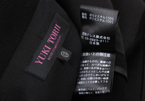 YUKI TORII Poly Check Weave Jacket Black Size 13