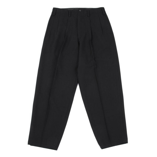Yohji Yamamoto PH Wool Gabardine Tuck Pants Black Size S