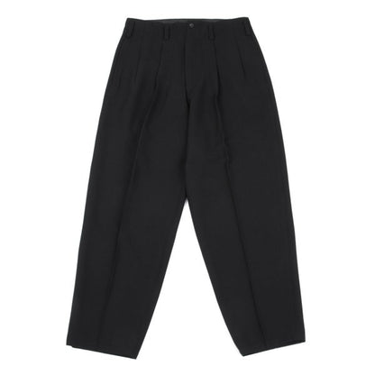 Yohji Yamamoto PH Wool Gabardine Tuck Pants Black Size S