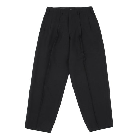 Yohji Yamamoto PH Wool Gabardine Tuck Pants Black Size S