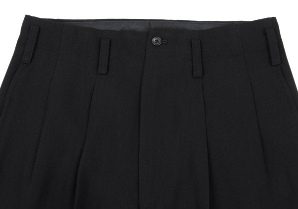 Yohji Yamamoto PH Wool Gabardine Tuck Pants Black Size S