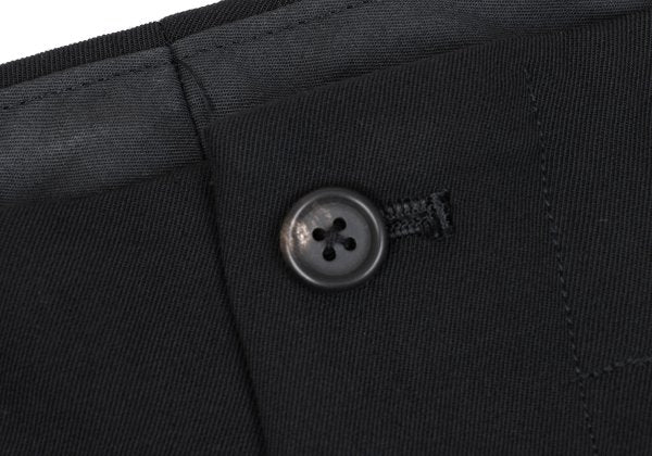 Yohji Yamamoto PH Wool Gabardine Tuck Pants Black Size S