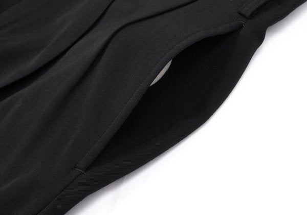 Yohji Yamamoto PH Wool Gabardine Tuck Pants Black Size S