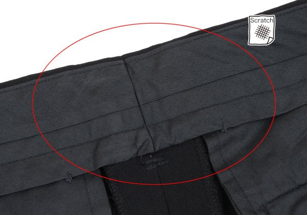 Yohji Yamamoto PH Wool Gabardine Tuck Pants Black Size S